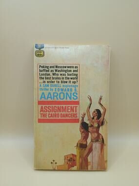 Crime Vintage Pb, Assignment Cairo Dancers by Aarons, Gold Medal T2352, 1967, VG